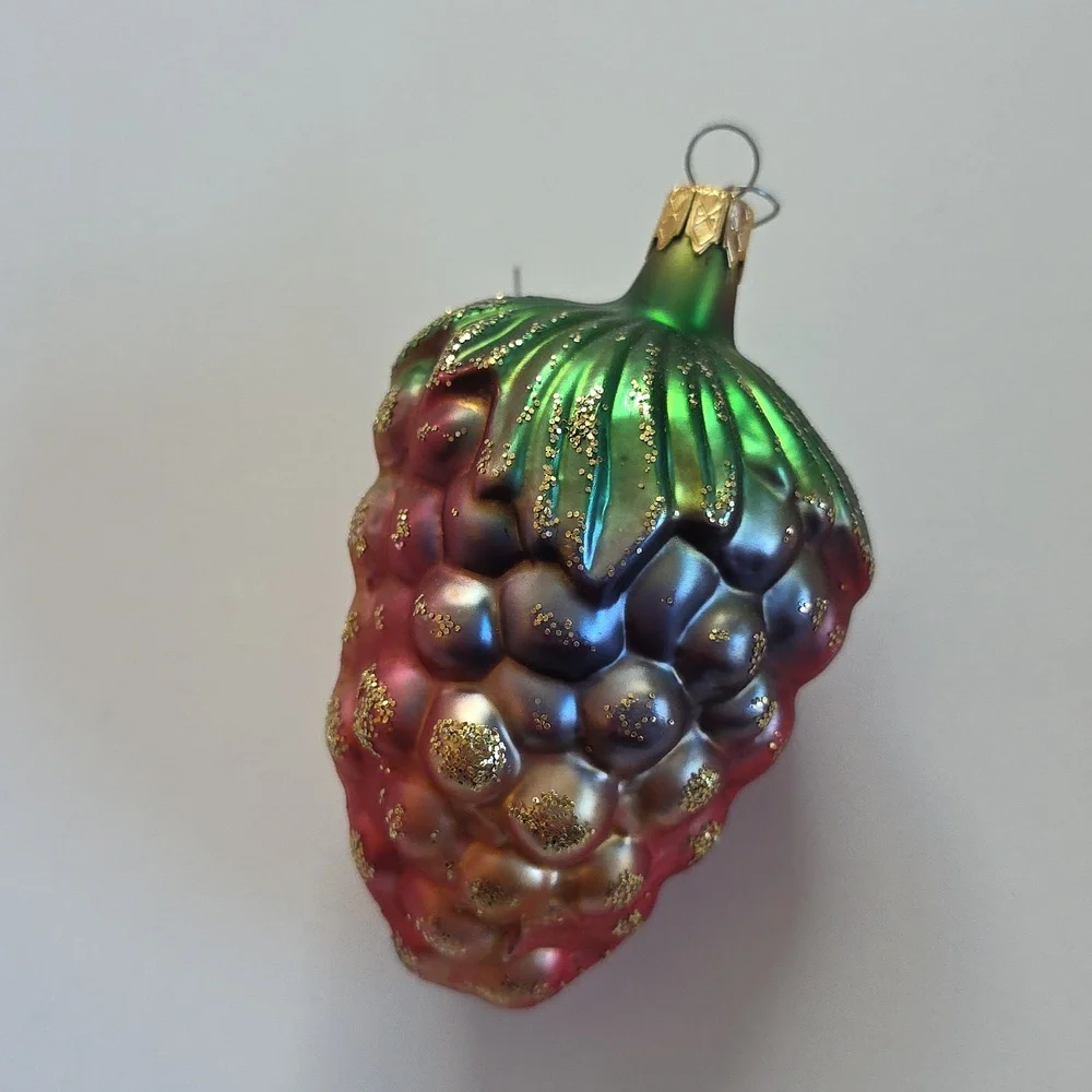 Vintage Christmas Ornaments - Festive Glass Ornament Set - Multicolor